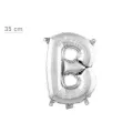 B Harf Folyo Balon – Gümüş – (35 cm - 16 inch)
