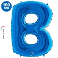 B Harf Folyo Balon – Mavi – 100 cm (40 inch)
