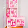 Baby Yazılı Şeffaf Kutu Harf Beyaz 25 cm