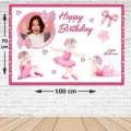 Balerin Doğum Günü Afişi Fotolu 70*100 cm