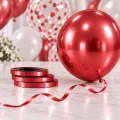Balon ipi Metalize Kırmızı Rafya (25 Metre)