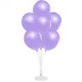 Balon Standı + Lila Metalik Balon