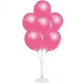Balon Standı + Fuşya Metalik Balon
