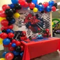 Balon Zinciri Seti - Kırmızı Mavi Siyah Sarı (100 Adet)