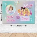 Barbie Deniz Kızı Doğum Günü Afişi Fotolu 70*100 cm