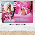 Barbie Doğum Günü Afişi Fotolu 70*100 cm