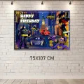Batwheels Doğum Günü Afişi (75x107 cm)