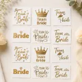 Bekarlığa Veda Team Bride Geçici Dövme Gold (12 Adet)