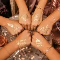 Bekarlığa Veda Team Bride Geçici Dövme Gold (12 Adet)