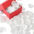 Beyaz Gül Yaprağı Yapay (100 Adet)