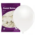 Beyaz Pastel Balon 100 Adet