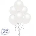 Beyaz Pastel Balon 15 Adet