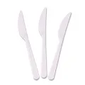 Beyaz Plastik Bıçak Lüks (25 adet)