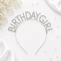 Birthday Girl Taşlı Lüks Taç Gümüş