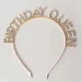 Birthday Queen Swarovski Taşlı Gold Taç