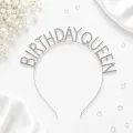 Birthday Queen Taşlı Lüks Taç Gümüş