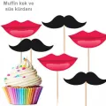 Bıyık Dudak Şekilli Kürdan 10 Adet
