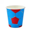 Bordo Mavi Trabzon Karton Bardak (8 Adet)