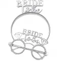 Bride To Be Plastik Gözlük Taç Set Gümüş 1 Adet