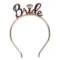 Bride To Be Plastik Gözlük Taç Set Rose Gold 1 Adet