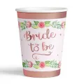 Bride To Be Rose Yaldızlı Bardak 8 Adet