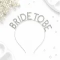 Bride To Be Taşlı Lüks Taç Gümüş