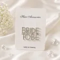 Bride To Be Taşlı Lüks Toka Gümüş