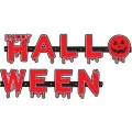 Cadılar Bayramı Halloween Yazısı Blood 120 cm