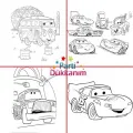 16 Sayfa Cars Boyama Kitabı Stickerlı 1 Adet