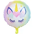 Çiçekli Unicorn Folyo Balon 45 cm