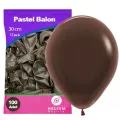 Çikolata Kahverengi Pastel Balon 100 Adet
