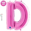 D Harf Folyo Balon – Pembe – 100 cm (40 inch)