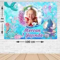 Deniz Kızı Doğum Günü Afişi 70*100 cm