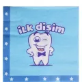 Diş Buğdayı İlk Dişim Mavi Peçete (20 Adet)