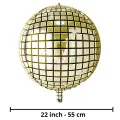Disko Topu Folyo Balon Gold (22 inch - 55 cm)