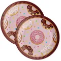 Donut Temalı Karton Tabak (8 Adet)