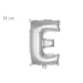 E Harf Folyo Balon – Gümüş – (35 cm - 16 inch)