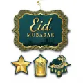 Eid Mubarak Büyük Tavan Süs