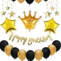 Erkek Doğum Günü Süsleri Seti Kral Taçlı