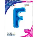 F Harf Folyo Balon – Mavi – 100 cm (40 inch)