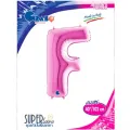 F Harf Folyo Balon – Pembe – 100 cm (40 inch)