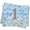 First Birthday Mavi Masa Örtüsü 120*180 cm