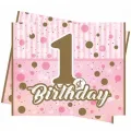 First Birthday Pembe Masa Örtüsü 120*180 cm