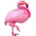 Flamingo Folyo Balon Pembe (100x50 cm)