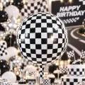 Formula Damalı Küre Folyo Balon (55 cm)
