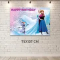 Frozen Elsa Doğum Günü Parti Afişi (75x107 cm)