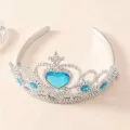 Frozen Elsa Taç, Asa, Örgü Saç Seti