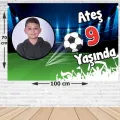 Futbol Doğum Günü Parti Afişi 70*100 cm