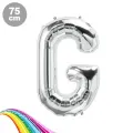 G - Harfi Folyo Balon Gümüş (75 cm)
