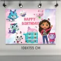 Gabbys Dollhouse Doğum Günü Afişi (108x155 cm)